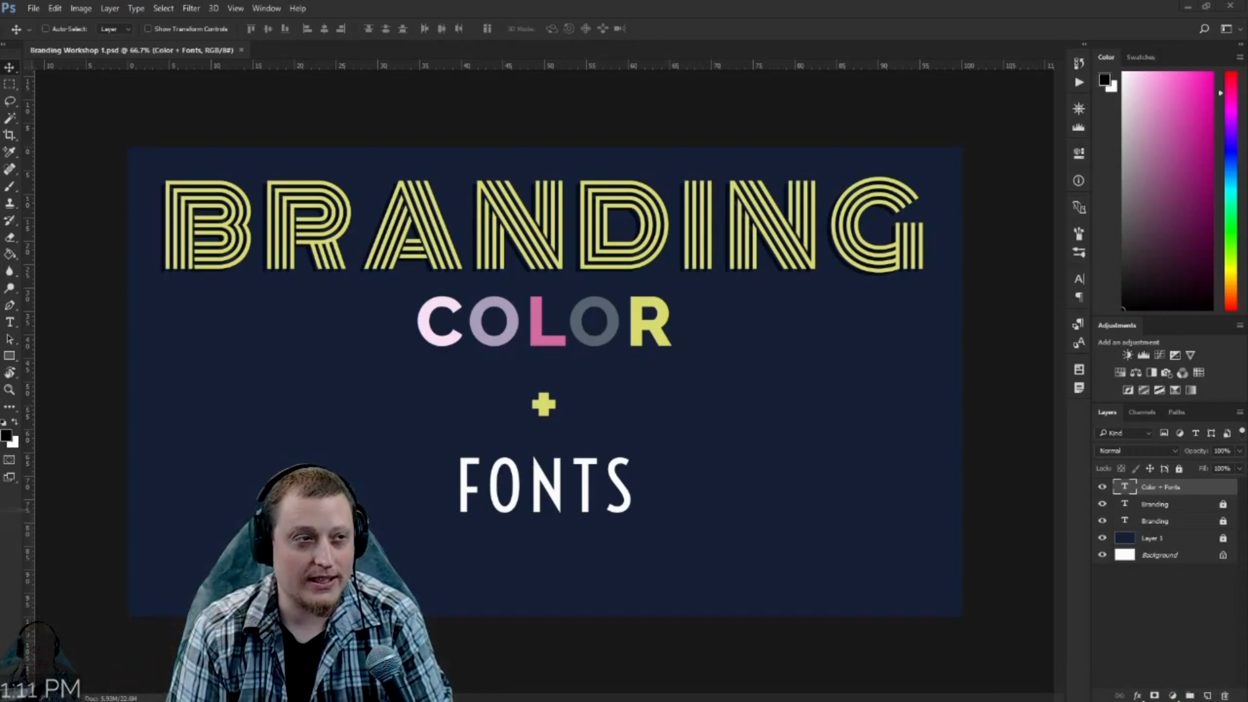 Setup Branding a Workshop by TheSunnyMachine – Color and Fonts