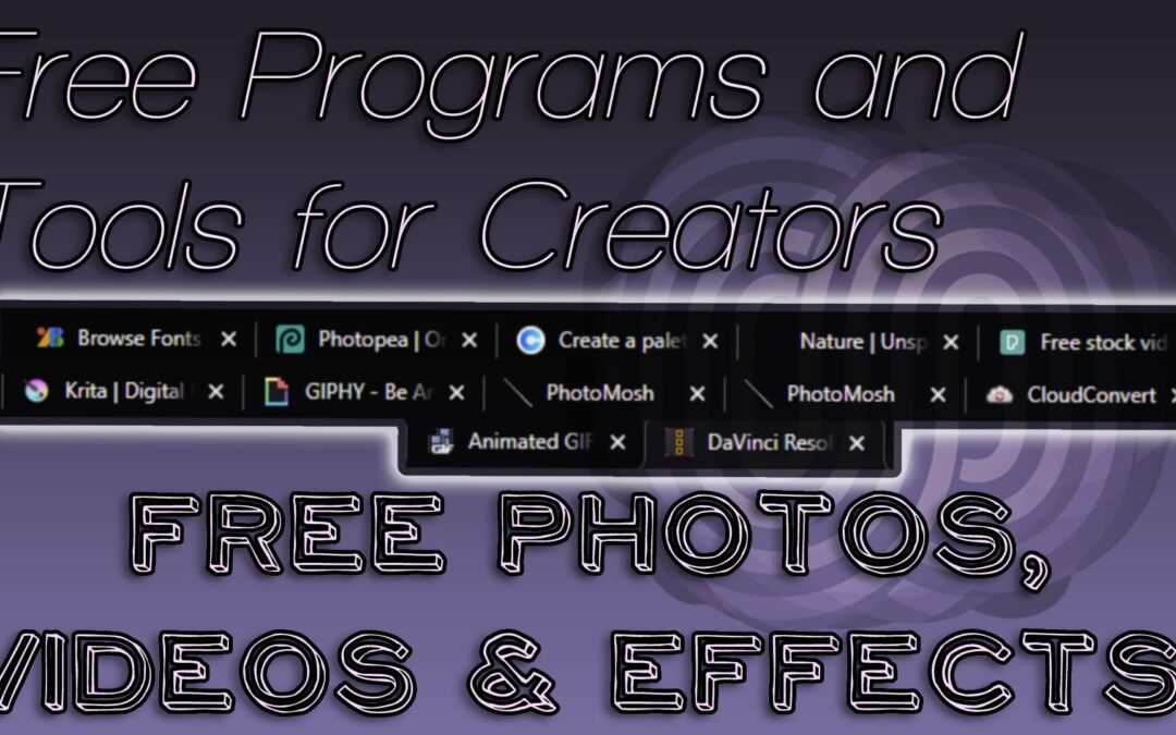 Free Programs For Creators!