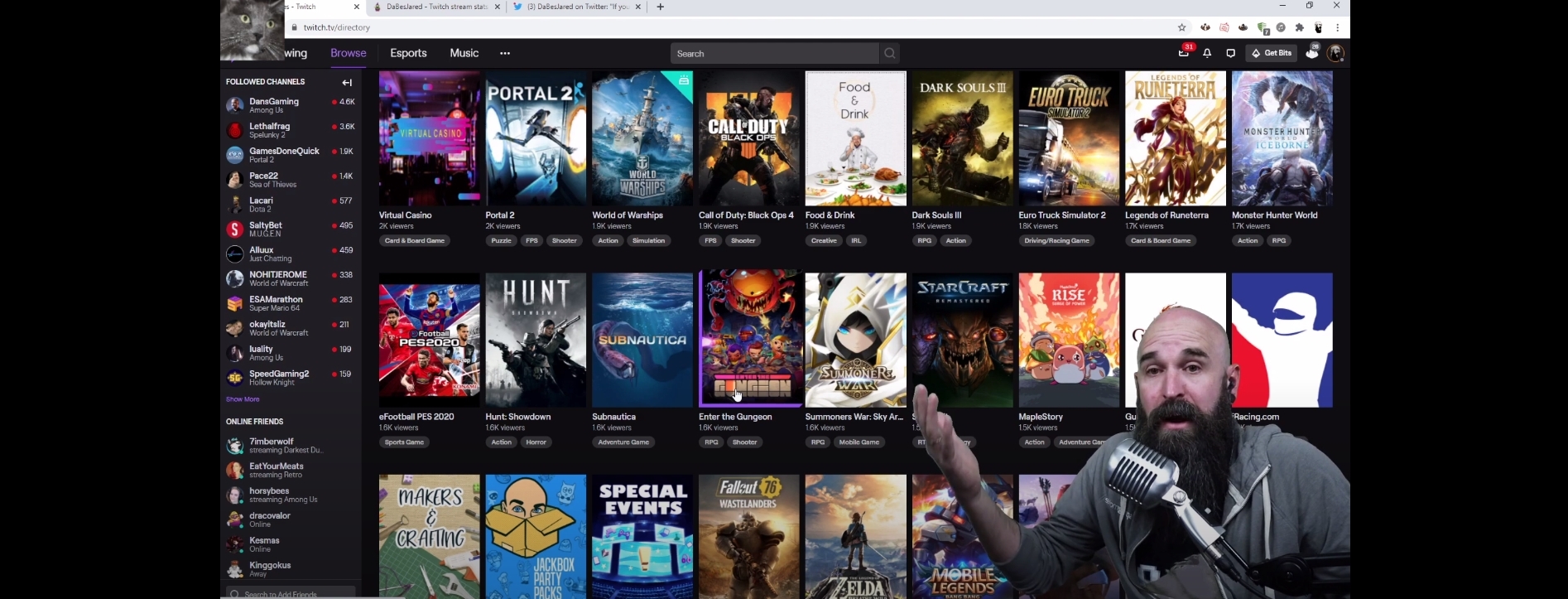 Partnered Streamer Rambles about Twitch Growth and Minimum Viewer Count